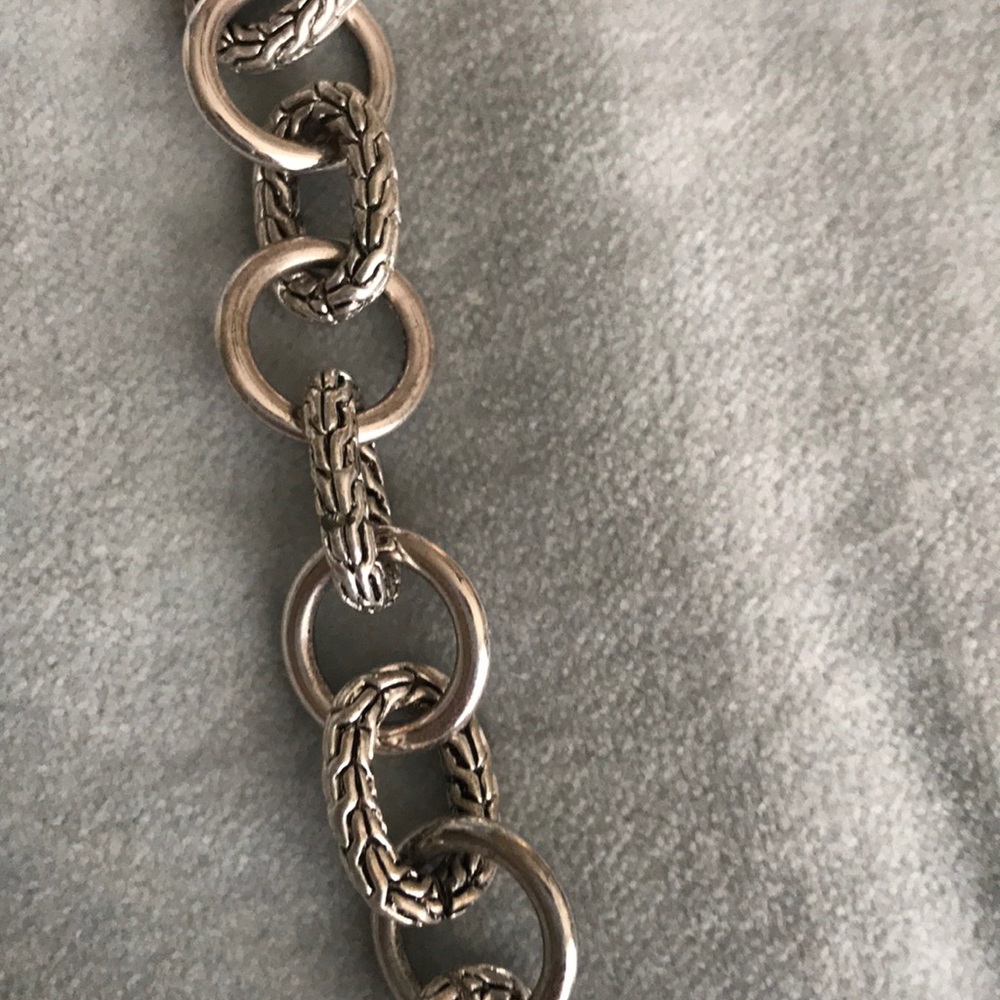 Silvertone Adjustable Link Necklace - image 2